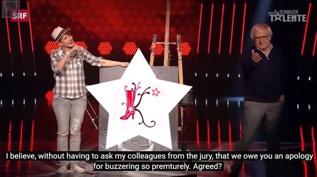 Niewiarygodna malarka w szwajcarskim Mam Talent! (VIDEO)