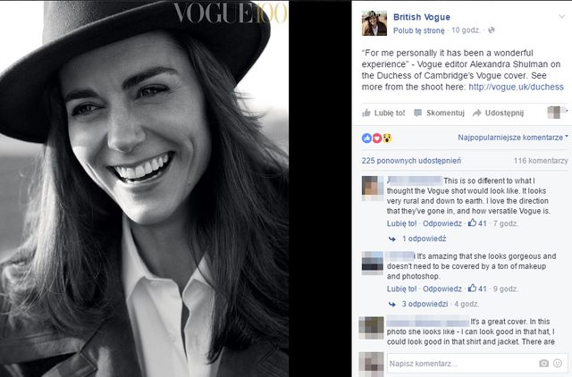 Księżna Kate na okładce brytyjskiego Vogue'a! 