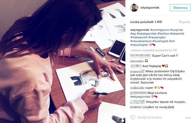 Edyta Górniak próbuje sił w nowej dziedzinie. Została... projektantką! 