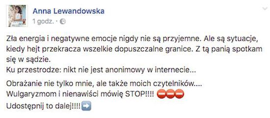 ŻARTY SIĘ SKOŃCZYŁY! Anna Lewandowska idzie na wojnę z hejterami! ŻARTY SIĘ SKOŃCZYŁY! Anna Lewandowska idzie na wojnę z hejterami!