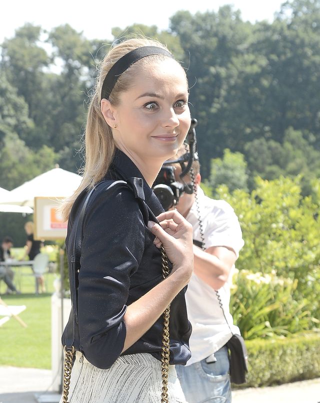 Małgorzata Socha w świetnej formie na konferencji serialu