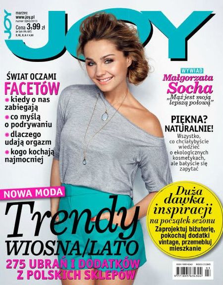 Małgorzata Socha na okładce magazynu JOY (FOTO)