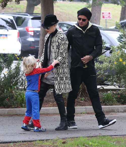 Gwen Stefani z rodziną na imprezie urodzinowej