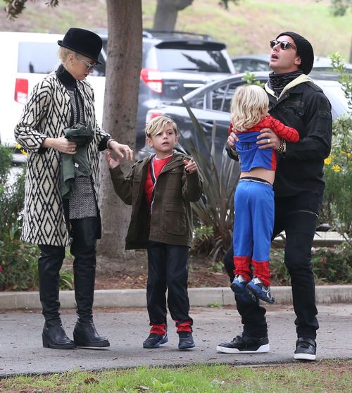 Gwen Stefani z rodziną na imprezie urodzinowej