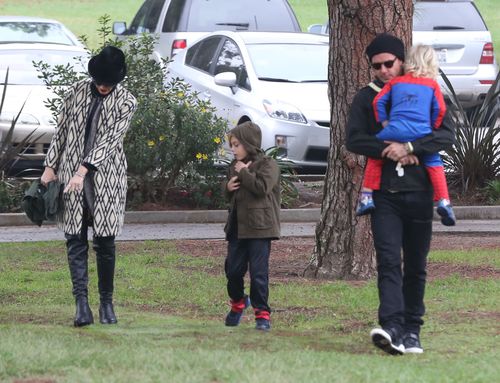 Gwen Stefani z rodziną na imprezie urodzinowej