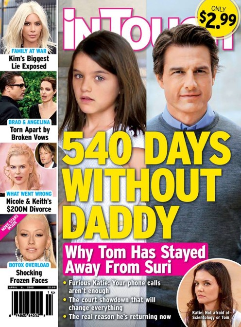 Suri Cruise nie widziała ojca przez 540 dni?