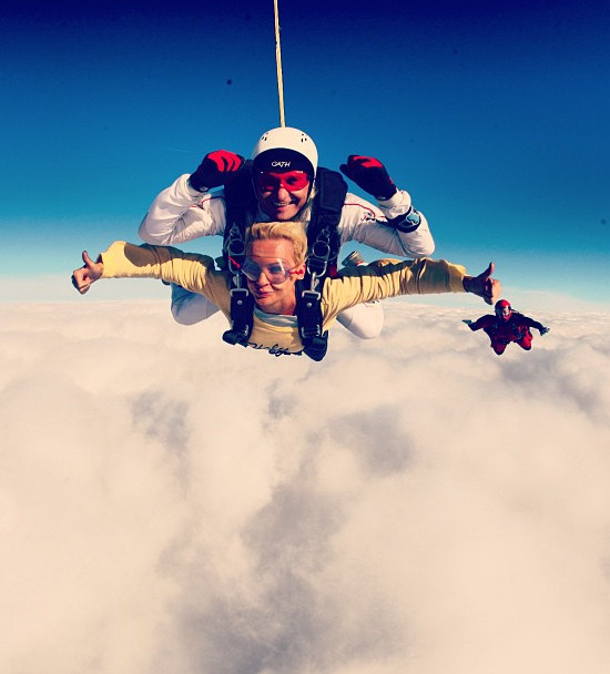 Agnieszka Szulim i jej pierwszy krok w chmurach