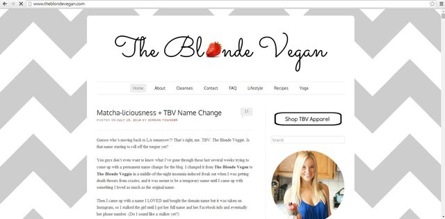 The Blonde Vgan - blogerka chora na ortoreksję robi furorę 