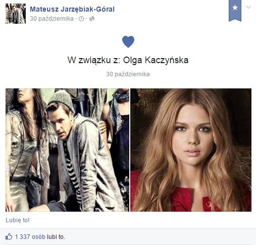Mateusz Jarzębiak-Góral i Olga Kaczyńska są parą!