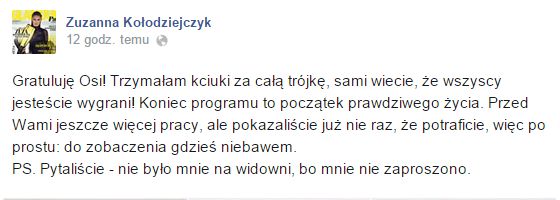To wyznanie Zuzy Kołodziejczyk może Was zdziwić