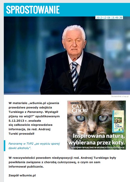 Hanna Lis staje w obronie chorego Andrzeja Turskiego