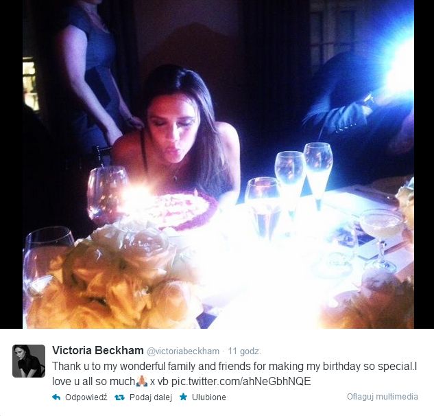 Victoria Beckham pokazała zdjęcia z urodzin (FOTO)