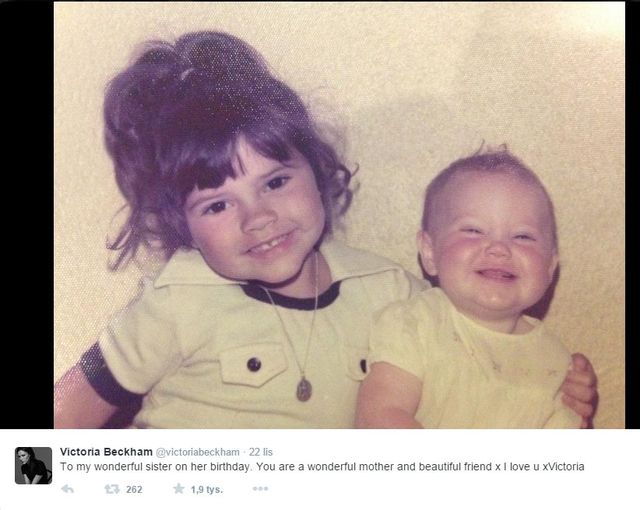 Victoria Beckam pokazała słodkie foto sprzed lat (FOTO) Victoria Beckam pokazała słodkie foto sprzed lat (FOTO)