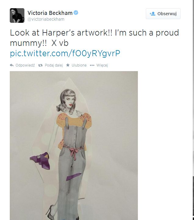 Harper Beckham już projektuje (FOTO) Harper Beckham już projektuje (FOTO)