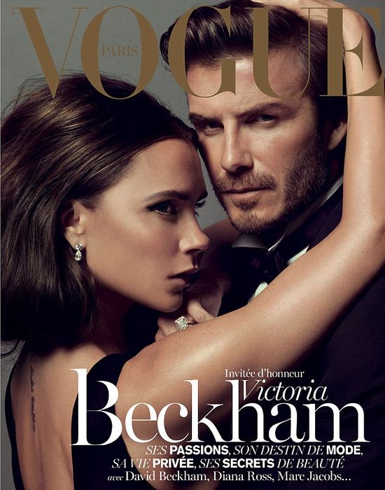 Zakochani państwo Beckham na okładce Vogue Paris (FOTO) Zakochani państwo Beckham na okładce Vogue Paris (FOTO)