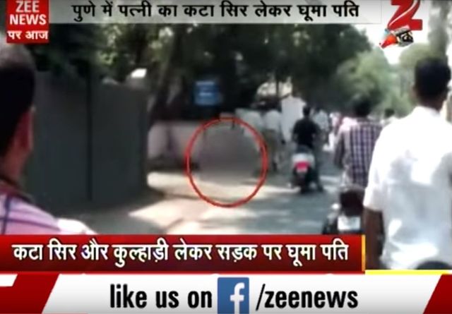 Szok! Ściął żonie głowę i niósł przez miasto (VIDEO)