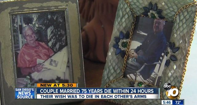 Żyli razem 75 lat i odeszli w swoich ramionach (VIDEO)