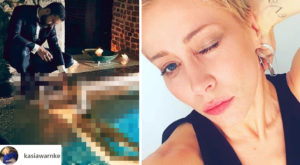Kasia Warnke całkiem NAGO w basenie. Co za figura!