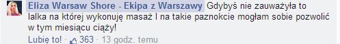 To zdjęcie Elizy ze szkoły rodzenia wywołało falę krytyki To zdjęcie Elizy ze szkoły rodzenia wywołało falę krytyki