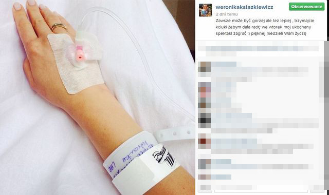 Weronika Książkiewicz trafiła do szpitala (FOTO)