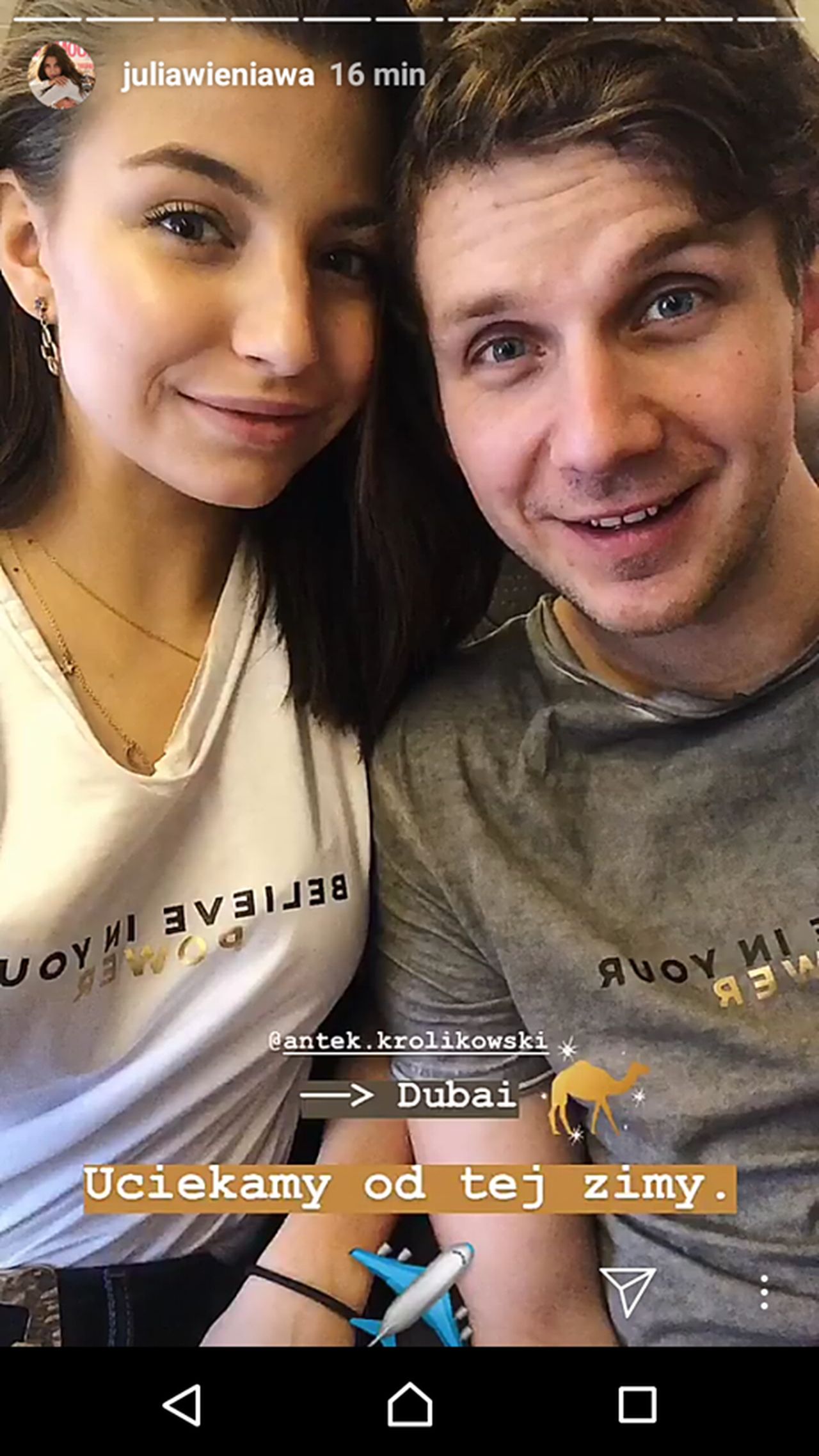 Julia Wieniawa i Antek Królikowski lecą do Dubaju