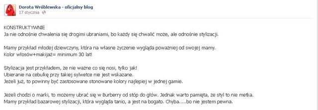 Znana fashionistka ostro o stylu Wiktorii Grycan (FOTO) Znana fashionistka ostro o stylu Wiktorii Grycan (FOTO)