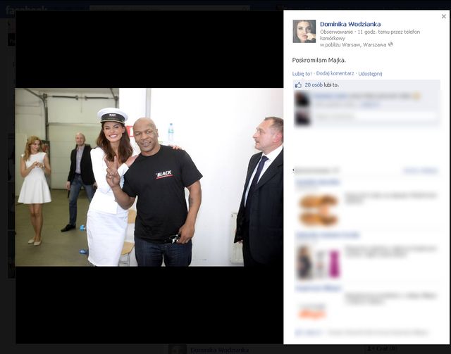 Wodzianka pozuje z Tysonem (FOTO)