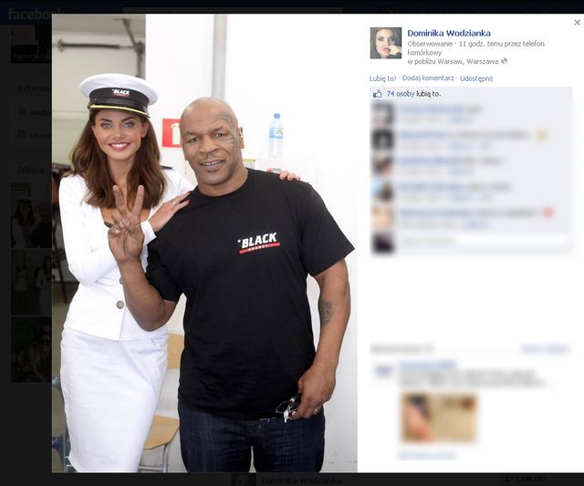 Wodzianka pozuje z Tysonem (FOTO)