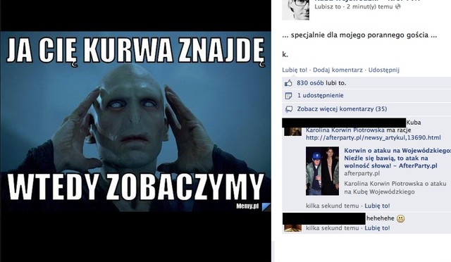 Kuba Wojewódzki żartuje sobie z ataku?