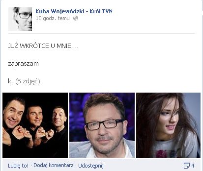 Natalia Szroeder gościem u Kuby Wojewódzkiego