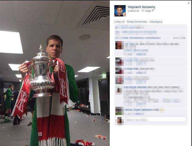 Wojtek Szczęsny świętuje sukces z Mariną (FOTO)