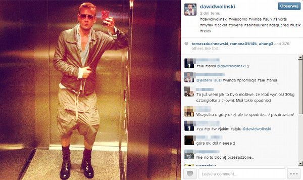 Słit focie Dawida Wolińskiego, czyli narcyzm nadrealny