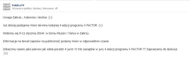 W nowej edycji X Factora zasiądzie czwarty juror