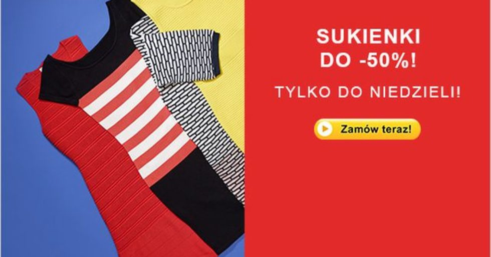 Tylko do niedzieli w Zalando sukienki do 50% taniej! Tylko do niedzieli w Zalando sukienki do 50% taniej!