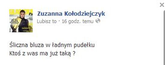 Zuzanna Kołodziejczyk chce zostać szafiarką? Zuzanna Kołodziejczyk chce zostać szafiarką?