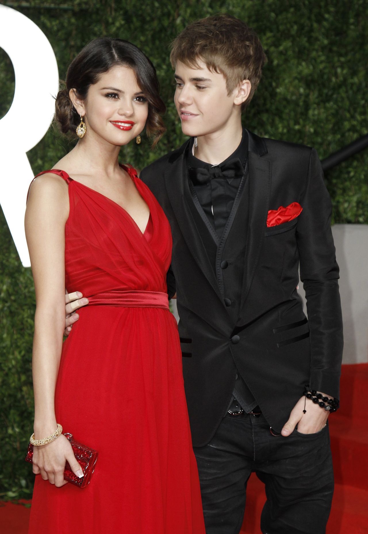 Justin Bieber i Selena Gomez gdy byli parą