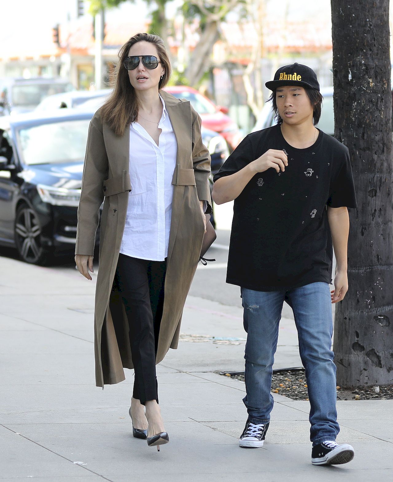 Angelina Jolie on a luxury shopping spree for Pax