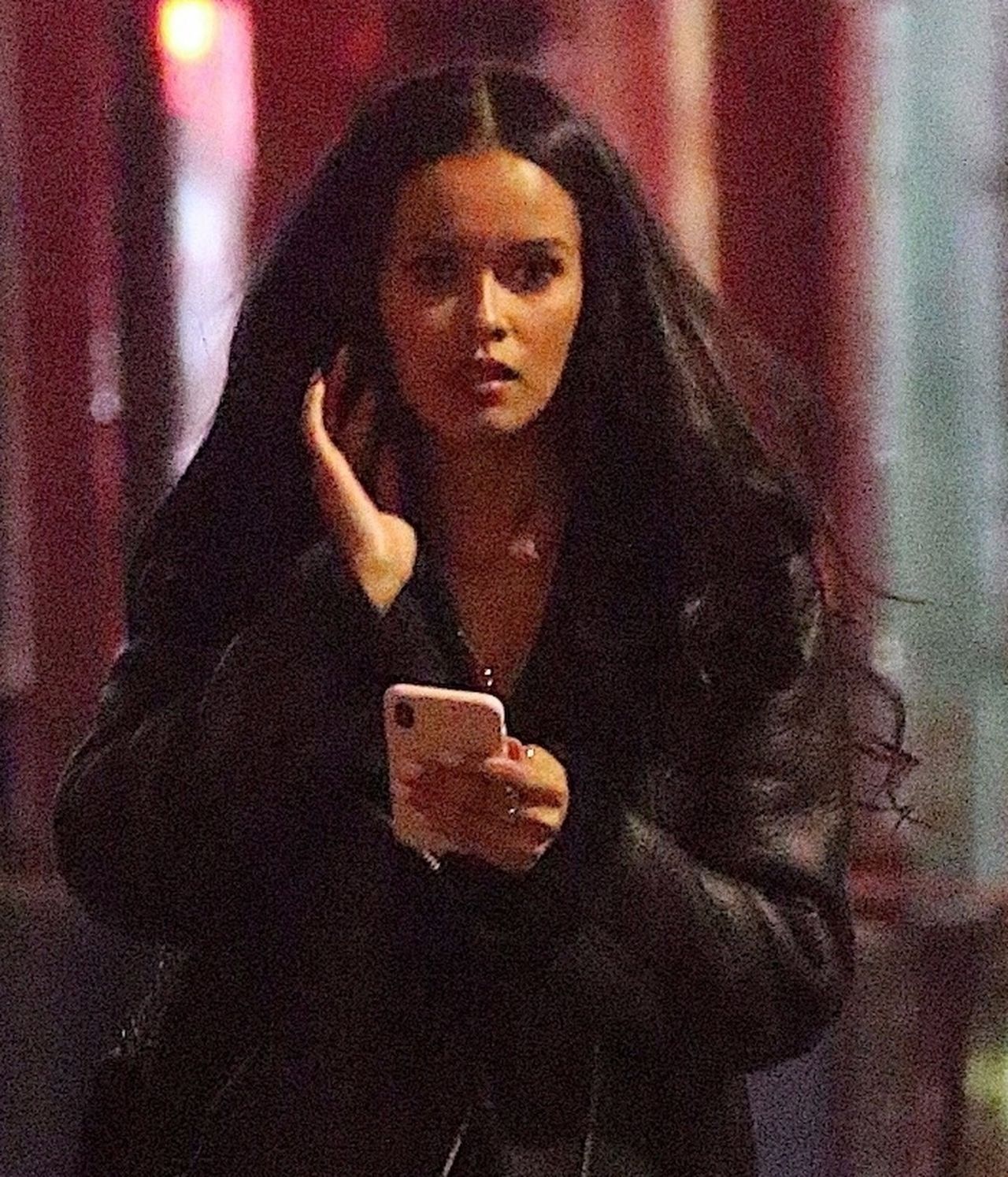 *EXCLUSIVE* Mystery girl spotted leaving Carbone after having dinner with Tristan Thompson, Jordan Clarkson and a friend Mystery girl