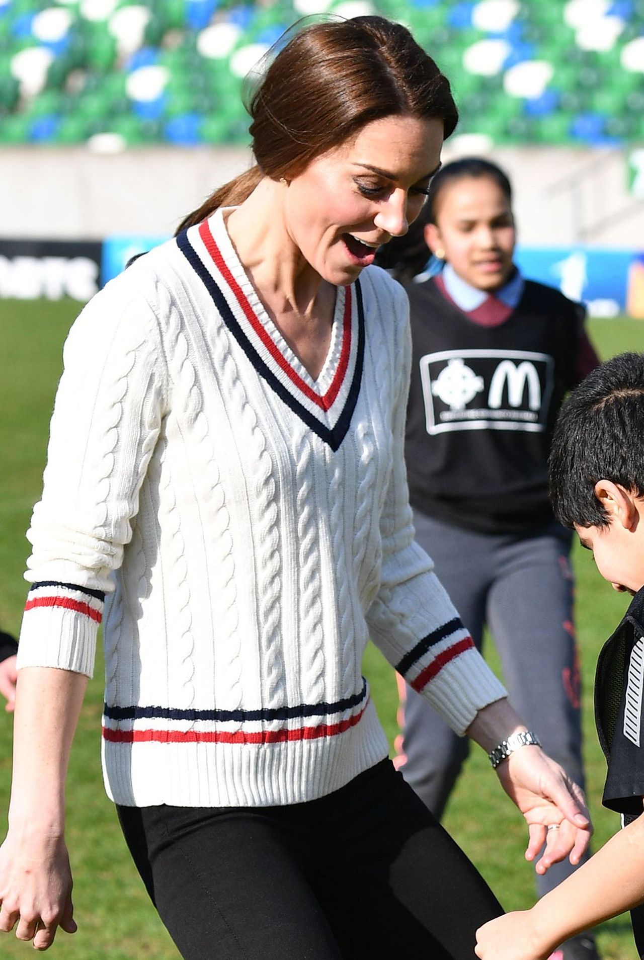 The Duke and Duchess of Cambridge visit the Irish Football Association