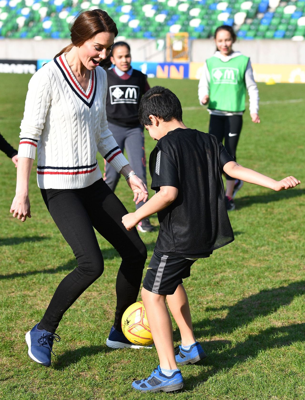 The Duke and Duchess of Cambridge visit the Irish Football Association