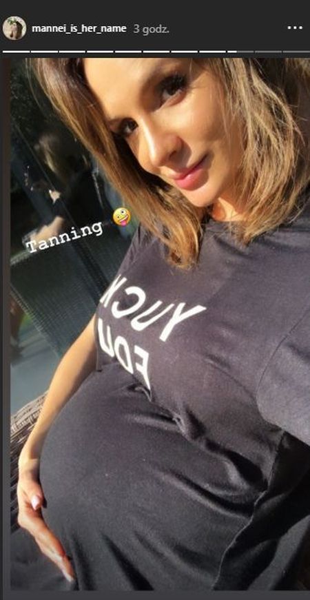 Sara Boruc ciążowy brzuszek