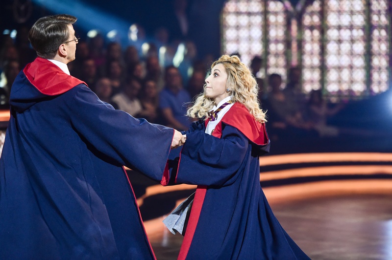 scena z: Justyna Żyła, Tomasz Barański, fot. Jacek Kurnikowski/AKPA