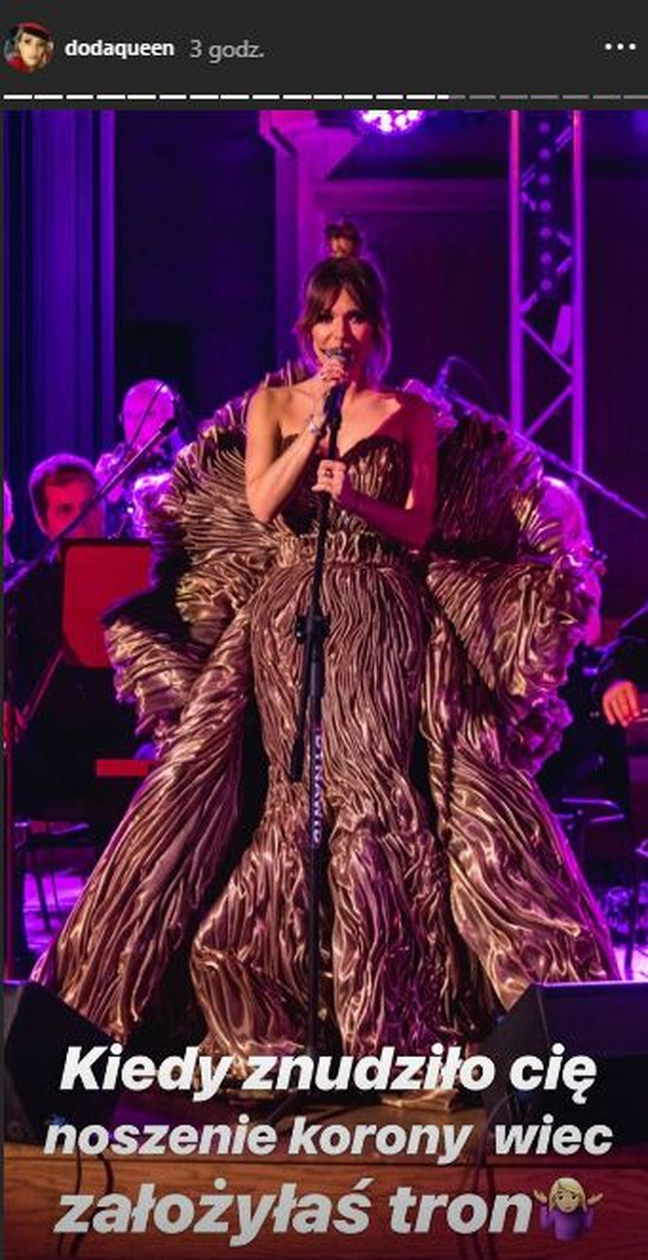 doda suknia patrycja kujawa występ filharmonia Instagram
