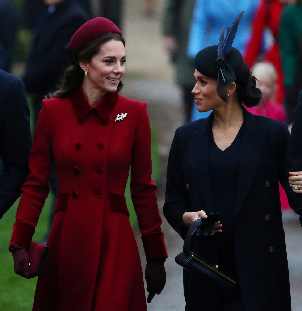 Members of Royal family arrive at St Mary Magdalene's church for the Royal Family's Christmas Day service on the Sandringham estate in eastern England