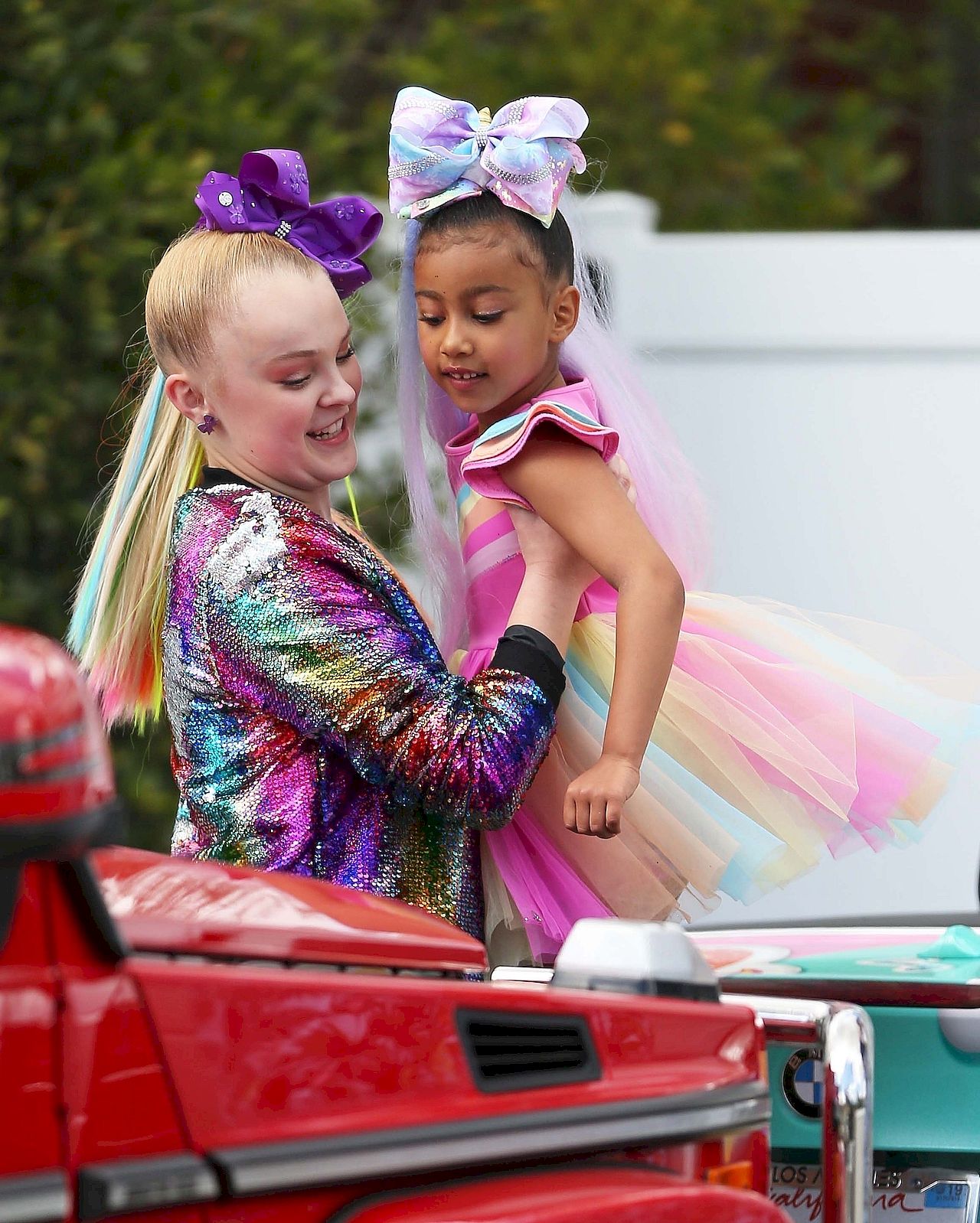 *EXCLUSIVE* North West and Kim Kardashian meet Youtube Star JoJo Siwa ahead of video collaboration **WEB MUST CALL FOR PRICING** JoJo Siwa, North West