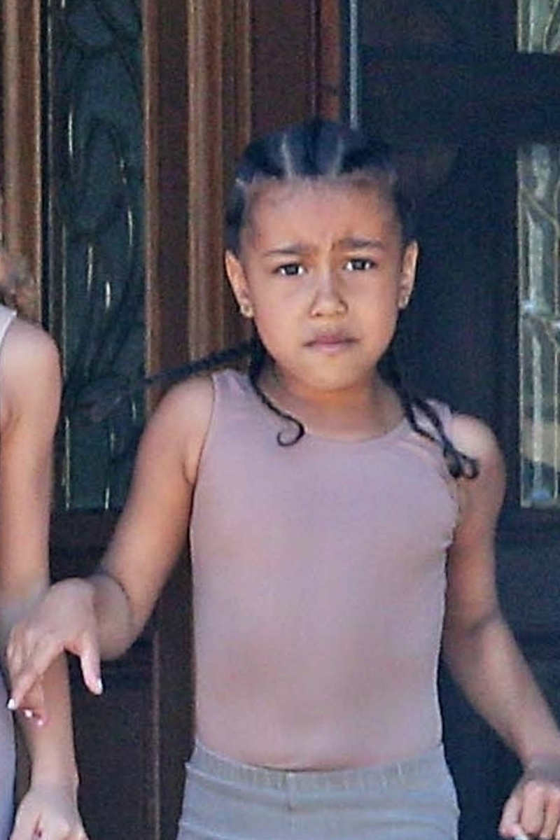 North West w warkoczykach