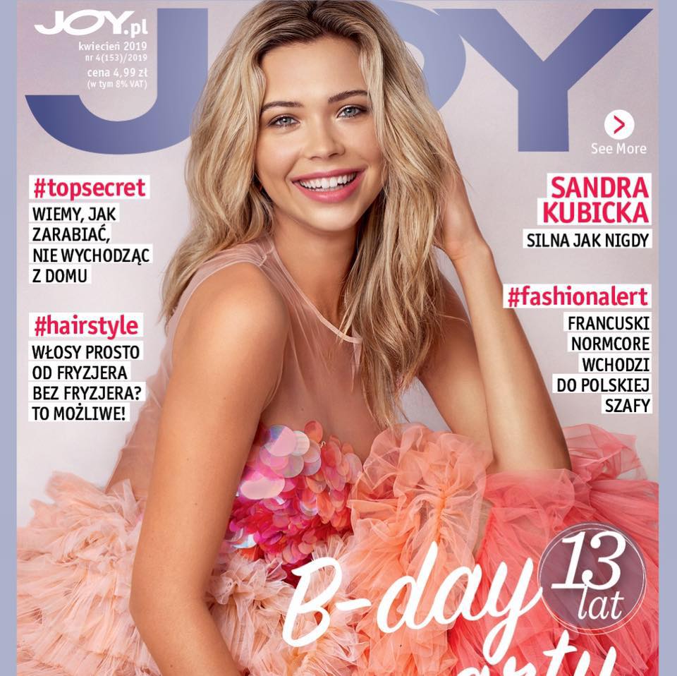 JOY okładka z Sandrą Kubicką