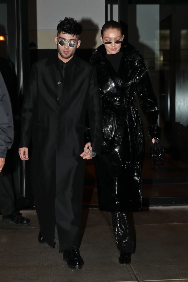 Zayn Malik steps out for his birthday in black with girlfriend Gigi Hadid Zayn Malik, Gigi Hadid