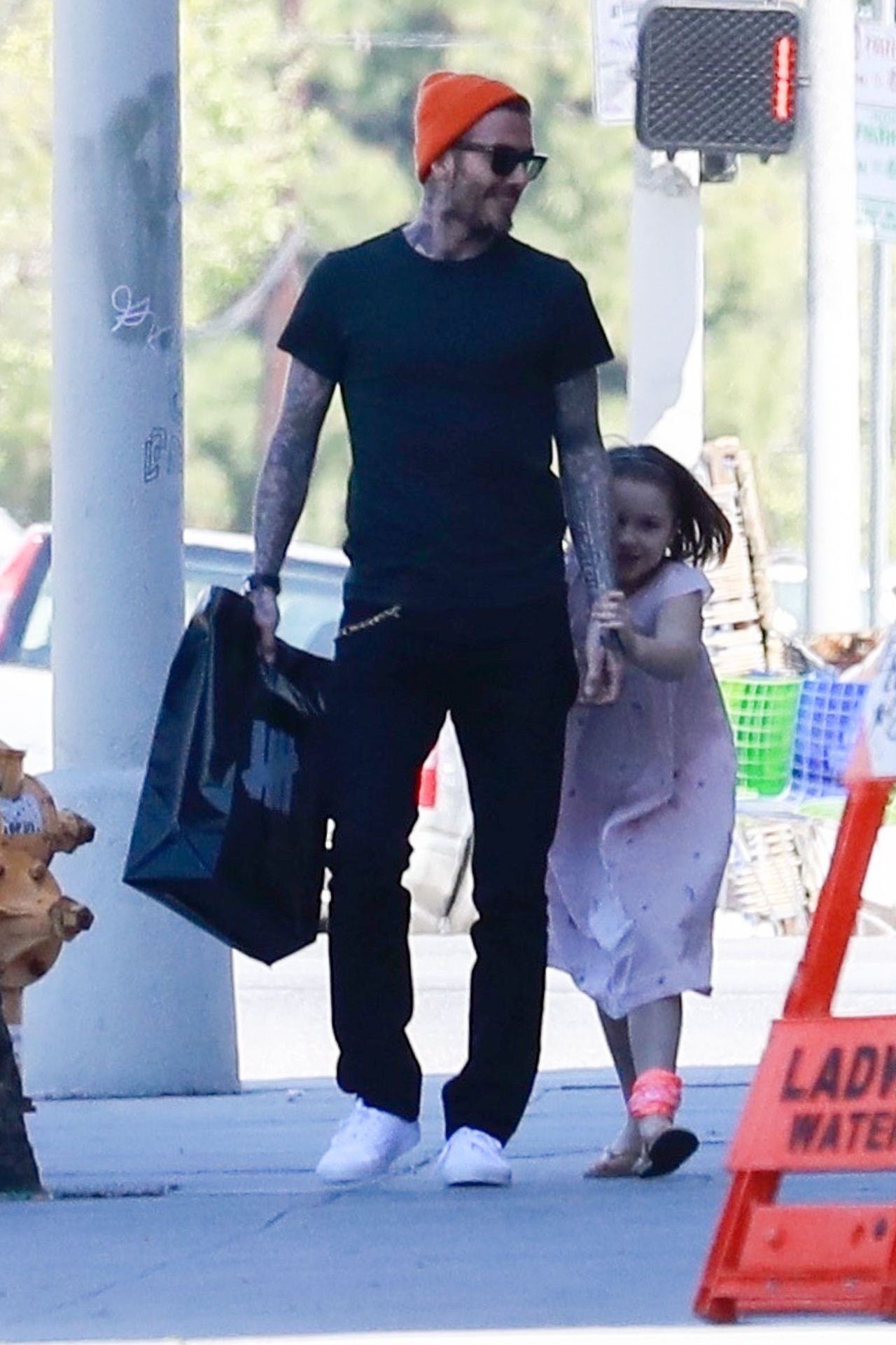 David Beckham z córką Harper Seven