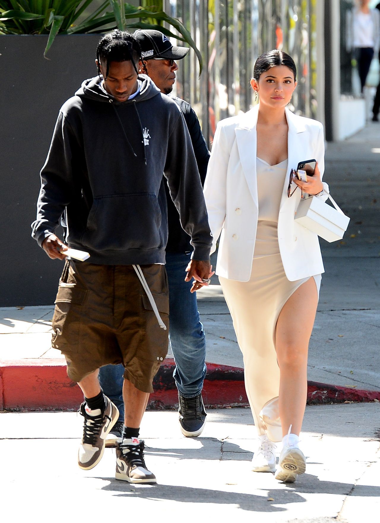 EXCLUSIVE: Kylie Jenner and Travis Scott Hold Hands Shopping at Furniture Store in West Hollywood